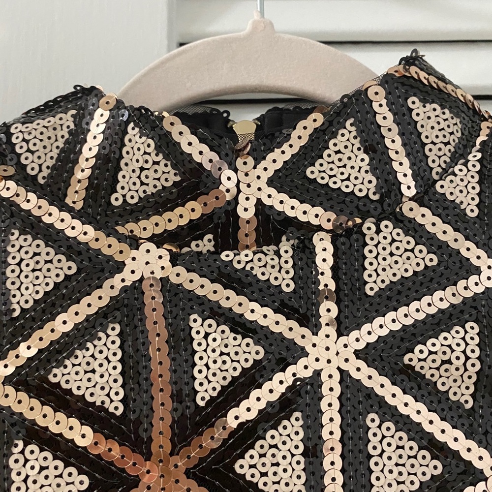 Lulus Rose Gold and White Sequin dress - Picture 3 of 8